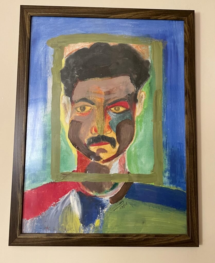  A self portrait (grumpy selfie)